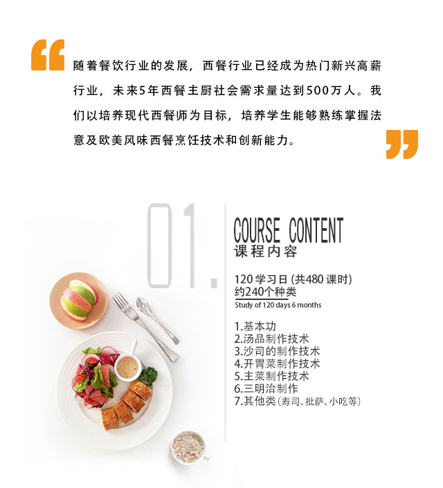 西餐料理专业
